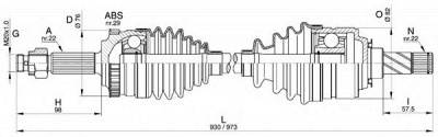 OPEN PARTS drs630700 -  Приводной вал